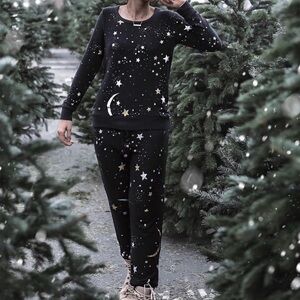 Women's 2 Piece Matching Set. Glittery Stardust ✨